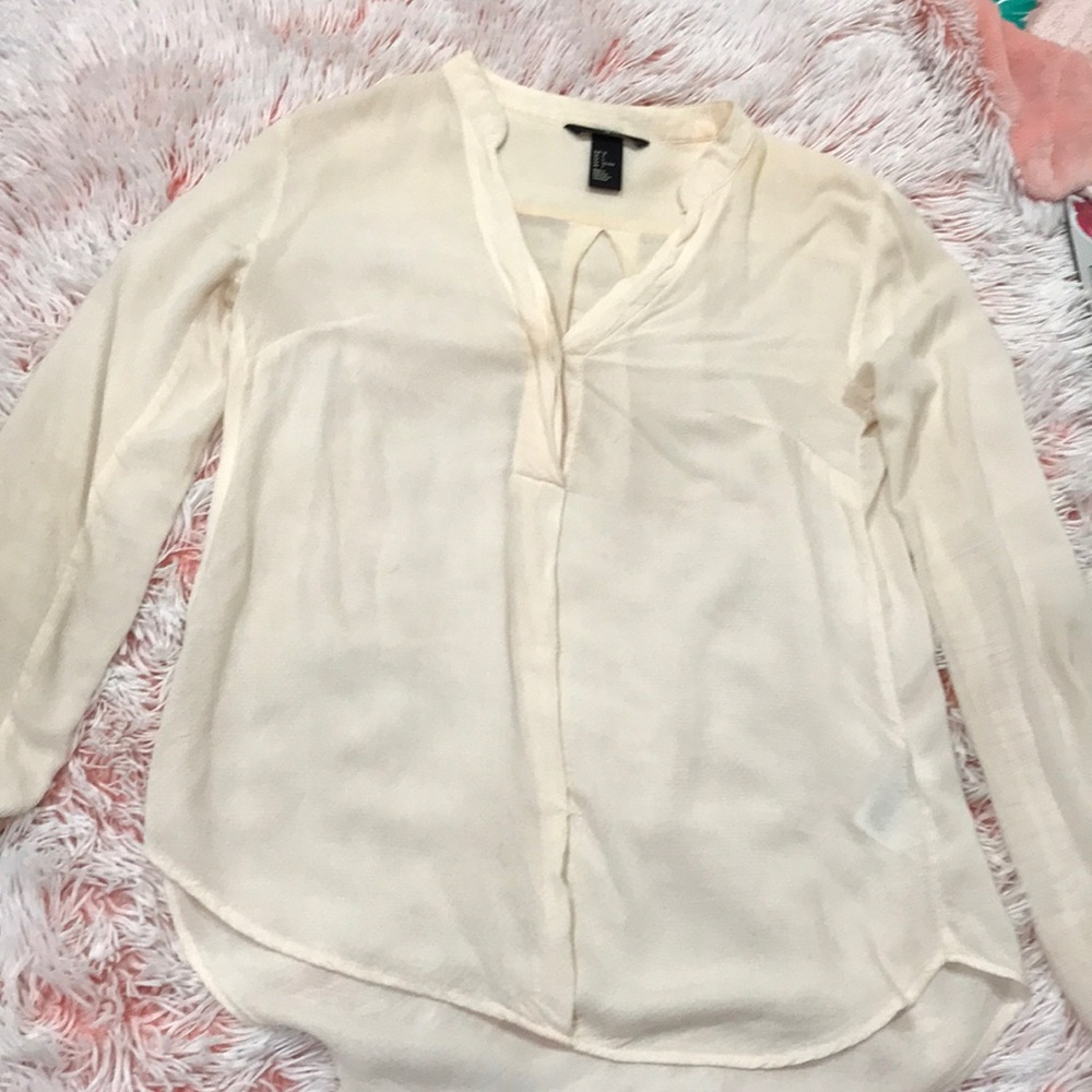 Long sleeve button up blouse